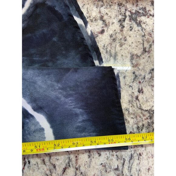 Forgotten Grace Womens 3X Kimono Blue White Tie Dye Sheer Lace Back Panel Boho - Picture 6 of 9